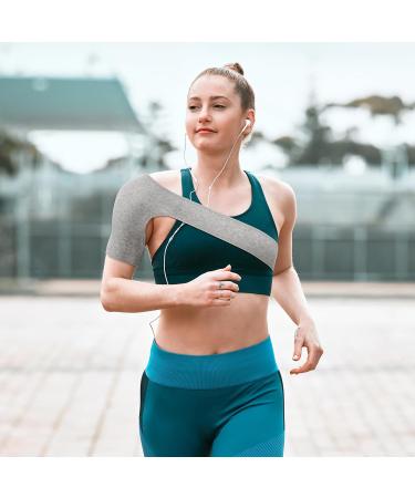 Healifty Shoulder Brace Rotator Cuff Support Brace for Men Women Shoulder Compression Sleeve Orthopedic Care Shoulder Brace Support Wrap for Pain Relief M Light Grey - Buy Online on GoSupps.com