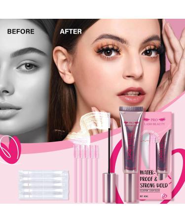 PRO Individual Lash Glue - Waterproof Clear Lash Adhesive for DIY Lash Extensions - 48 Hours Long Lasting - 10ml - Buy Online on GoSupps.com