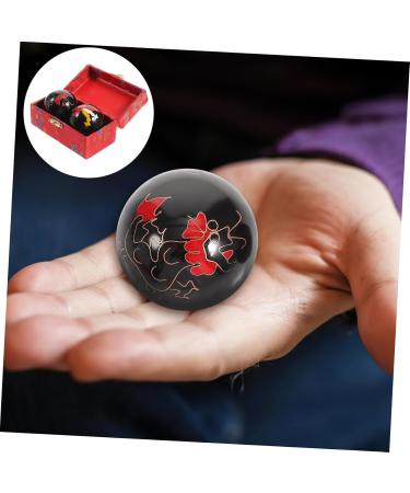 Healeved 2st Chinese Baoding Balls - Big & Small Hand Fitness Massage Balls (40mm) - Traditional Asian Stress Relief & Relaxation - Buy Online on GoSupps.com