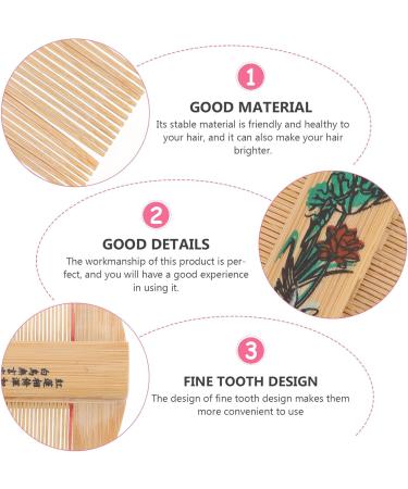 2 pi ces Peigne Dense Bambou Soin Du Chevelu Anti-pellicules et Polyvalent pour Cheveux et Animaux Adapt Au Voyage - Buy Online on GoSupps.com