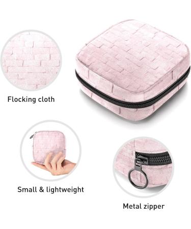 Pink Wall Background Menstrual Cup Pouch - Portable Period Bag for Women & Teen Girls - Multi-colored - Buy Online on GoSupps.com
