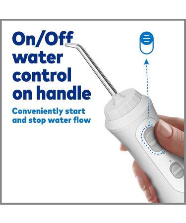 Waterpik Cordless Plus Water Flosser WP-450 - Rechargeable Portable & ADA Accepted - 4 Tips for Home & Travel - Buy Online on GoSupps.com