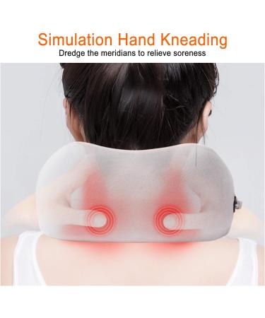 Ergocar U-Shaped Neck Massager Cushion - Cervical Pain Relief Device for Home Car & Office - Brown - Buy Online on GoSupps.com