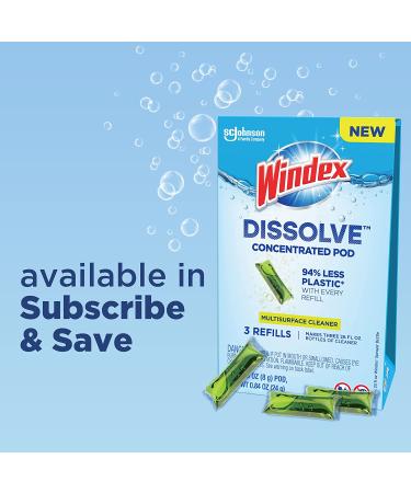 Windex Dissolve Concentrated Pods - 3 Pack Multi-Surface Cleaner Refill Pods - Buy Online on GoSupps.com