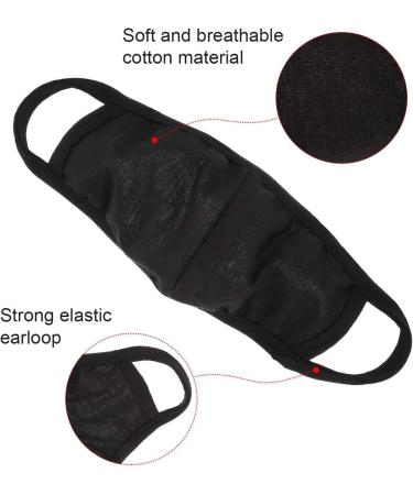 Adult Face Mask Reusable Washable Breathable Unisex Protective Comfortable Cloth - 3 Masks Black - Buy Online on GoSupps.com