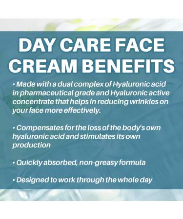 Medipharma Cosmetics Day Care Cream - Duo-Hyaluronic Complex - Anti-Wrinkle Moisturizer for Normal to Dry Skin - Non-Greasy & Quick Absorption - 50 ml - International Shipping Available - Buy Online on GoSupps.com