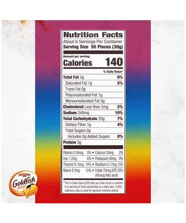 Pepperidge Farm Goldfish Colors Cheddar Crackers 6.6 oz. - Delicious Snack for All Ages - Buy Online on GoSupps.com
