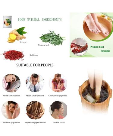 20PCS Lymphatic Drainage Ginger Foot Bath Bags - Slimming & Improve Sleep - Suitable for All - Buy Online on GoSupps.com