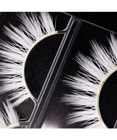 Buy White False Eyelashes | Best Cosplay & Masquerade Makeup Accessories | International Shipping - Buy Online on GoSupps.com