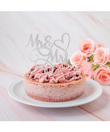 CHEERYMAGIC Glitter Mr and Mrs Cake Topper Wedding Cupcake Toppers Engagement Cake Toppers Decorations for Wedding Engagement Bridal Shower Anniversary Party Cake Decoration Supplies A4JHDGCP - Buy Online on GoSupps.com