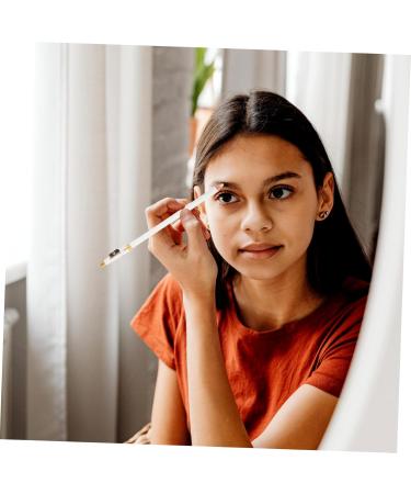 PLAFOPE 12pcs Eyebrow Pencil Sharpener Eyebrows Pencil Portable Eyebrow Pencil Eye Brow Pencil White Wooden - Buy Online on GoSupps.com