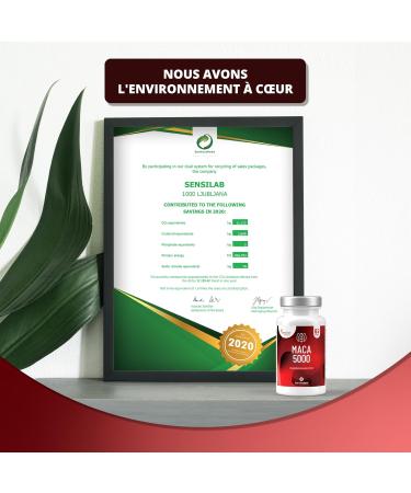 Maca Root - Highly Dosed 500mg - 60 Capsules - Highly Bioavailable Maca Extract - With Piperine for Better Absorption Sensilab - Buy Online on GoSupps.com