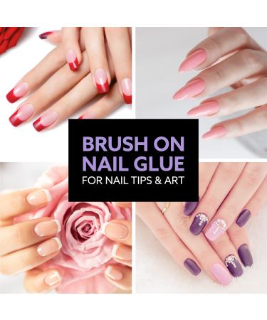 Extra Strong Brush On Nail Glue for Press On Nails - Waterproof & Long Lasting - Professional Nail Bond 8ml - Buy Online on GoSupps.com