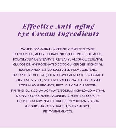 ANAI RUI Caffeine Bakuchiol Firming Eye Cream - Retinol & Peptide Eye Moisturizer for Dark Circles Puffiness & Wrinkles | 0.5 FL OZ - Buy Online on GoSupps.com