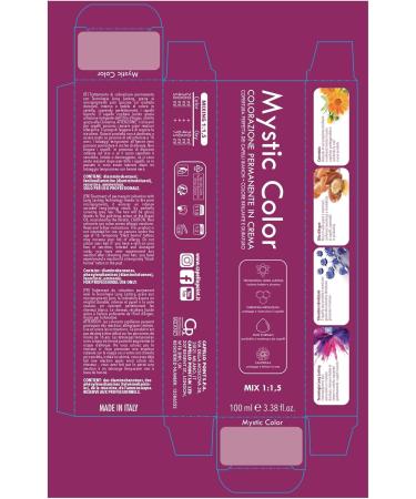  Capello Point Capello point Mystic Color - Permanent Hair Colour Cream with Argan Oil and Calendula - Long-Lasting Hair Colour - Intense Red Blonde 1-100 ml - Buy Online on GoSupps.com