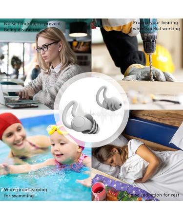 2 Pairs Earplugs For Sleep Noise Reduction - Reusable Comfortable Silicone Ear Plugs for Sleep Noise Canceling or Swimming airplane Travel with storage case (2 Pairs Red) - Buy Online on GoSupps.com