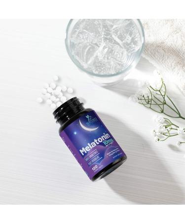 Melatonin Sleep Supplement 10mg - Maximum Strength 100% Drug Free Non-Habit Forming - Best Sleep Supplements for Adults Restful Sleep - Fast Dissolve Melatonin Berry Flavored - 120 Chewable Tablets 120 Count (Pack of 1) - Buy Online on GoSupps.com