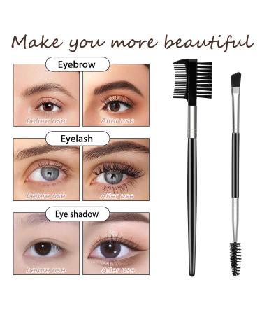 6 Pcs Dual-Ended Eyebrow Brush Set - Portable Eyelash Comb & Spoolies for Eyelash Extensions | Professional Makeup Tools for Women - Buy Online on GoSupps.com