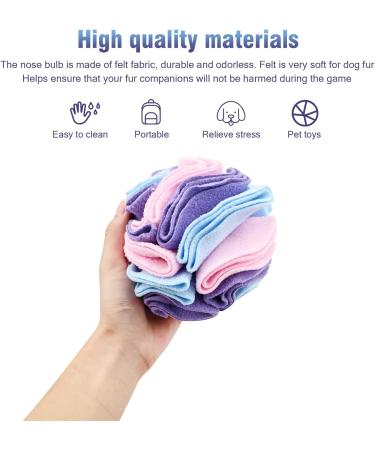 Sniffed Ball for Dogs | Interactive Sniffing Toy | Intelligence & Stress Relief | Washable Feed Mat for Small to Medium Dogs - 15cm Colorful - Buy Online on GoSupps.com