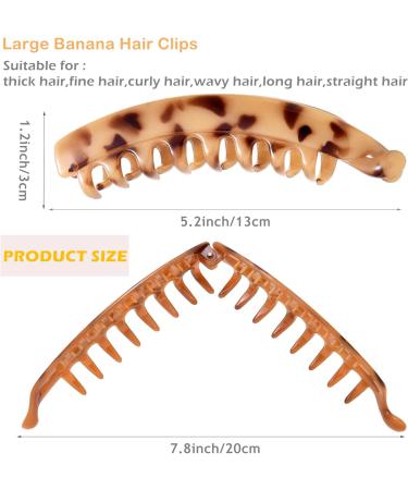 6 Pieces Large Banana Hair Clips for Women Ponytail Holder Banana Clips for Fine Thick Hair 6 Multi Colors B - Buy Online on GoSupps.com