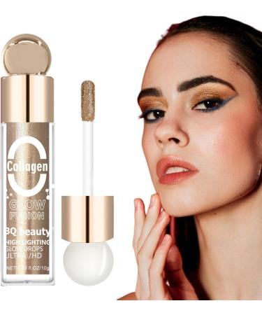 Eyeshadow | Holographic Eyeshadow Liquid Shimmer Eyeshadow | Highlight Eye Makeup and Glow Liquid Eyeshadow Long-Lasting for Woman Girl Frifer 6# - Buy Online on GoSupps.com