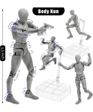 Yookeer Body Kun & Body Chan Dx Set - Gray Drawing Action Figures for Artists - Buy Online on GoSupps.com
