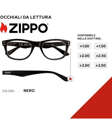 Buy Zippo Reading Glasses 3.00 Stylish & Durable 31Z-Pr62-300 | International Shipping Available - Buy Online on GoSupps.com