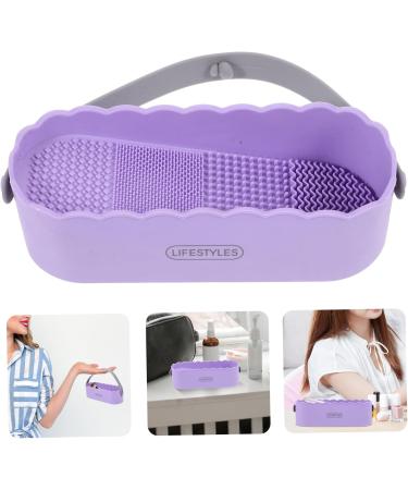 minkissy Box Makeup Brush Storage Box Brush Cleaning Container Cleaner Container Makeup Tools Cleaner Cosmetics Brush Cleaner Makeup Supplies Sponge Miss Beauty Egg Shelf - Buy Online on GoSupps.com