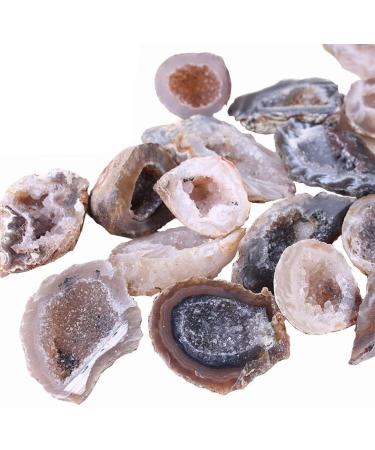 Natural Crystal Rough Raw Gem Collectible Ore s Natural Agate Geodes Drusy Quartz Slice Cluster (Color : 1-3.5cm Size : 1-5 cm) 1-5 cm 1-3.5cm - Buy Online on GoSupps.com