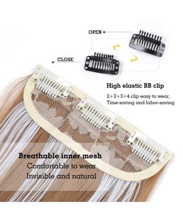 Buy Yddm 24-Inch Wavy Hair Extensions - Clip-In Synthetic Hair - Full Head 4PCS - Affordable Realistic Look for Women 27H60# - Buy Online on GoSupps.com