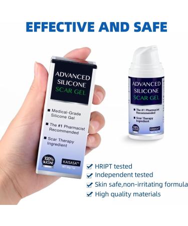 Scar Cream Gel for Face & Body - Effective Treatment for Surgical Scars, Stretch Marks, Acne, Keloids & Burns - 1.05 oz - Buy Online on GoSupps.com