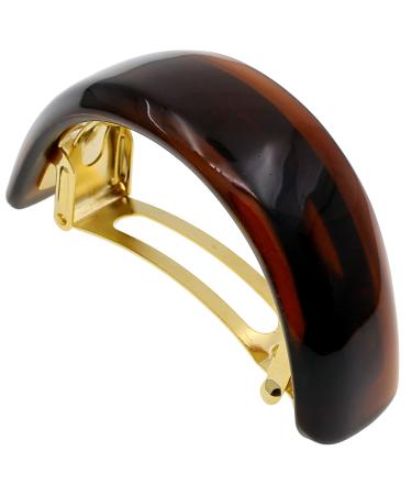 Camila Paris CP2376 French Hair Barrette, Hair Ponytail Holder for Fine Long Hair, Tortoise Shell, Strong Hold Grip Hair Clips for Women, No Slip Styling Girls Hair Accessories, Made in France