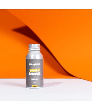 Groomarang Revitalise Beard Oil 30ml | 100% Natural Vegan Moisturizer & Conditioner for Soft Beard Hair - Buy Online on GoSupps.com