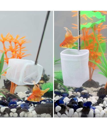 Carefree Fish Aquarium Stainless Steel Small Fishing Net  Extendable Handle Shrimp Net  Soft Light Tiny Net  Fish Tank Cleaner Long Handle(Please Note The Size of The Product) Black1 square - Buy Online on GoSupps.com