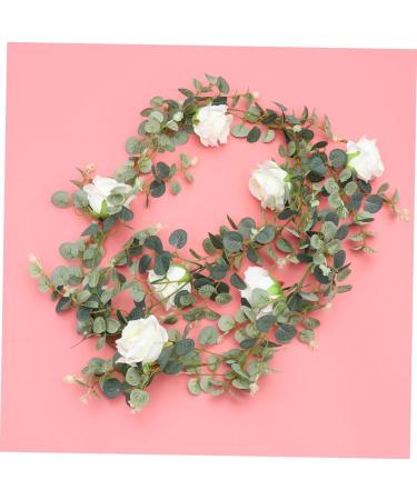 TOPBATHY 3pcs Peony Decorate Camera Insert Home Decoration Mirror Decor Wings Decoration Fake Rattan Camellia Money Leaf Household Decor White Rose Ornaments Wall Decor Eucalyptus Rose Vine As Shownx3pcs 195*9*6cmx3pcs - Buy Online on GoSupps.com