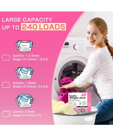 Soulink Magnolia Laundry Detergent Sheets - 240 Loads Eco-Friendly Plant-Based Hypoallergenic No Plastic Jug | 240 Count - Buy Online on GoSupps.com