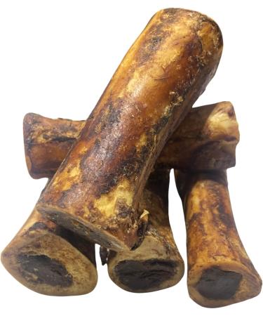 Natural Stuffed Marrow Bones - *(Pack of 5-6 INCH)* - Marrow Bones for Dogs - (Beef/Sweet Potato/Bacon and Cheese OR PB Stuffed) - Dog CHEW Treat - 100% Natural - (5 Pack - Beef) - Buy Online on GoSupps.com