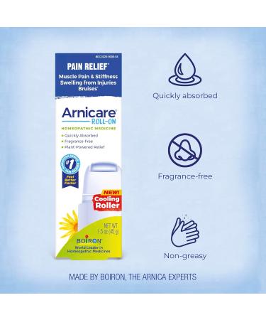 Boiron Arnicare Roll-On for Joint & Muscle Pain Relief | Cooling & Fragrance-Free | 1.5 oz - Ships Internationally - Buy Online on GoSupps.com