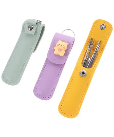 BELLIFFY 3 Sets Cartoon Earwax Removal Kit Household Ear Cleaning Tools with Skin-Friendly Smooth Surface Practical Ear Massage Supplies for Safe and Wax Cleaning