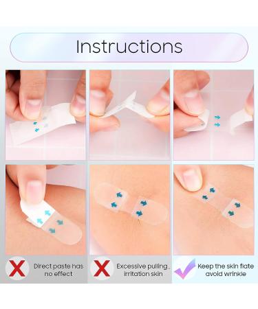 Face Lift Tape Wrinkle Patches - Instant V-shaped Face Lift | 40 PCS Waterproof Face Lifting Tape for Smooth Facial Skin and Double Chin Wrinkles - Buy Online on GoSupps.com
