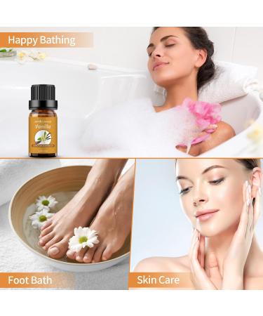 4 Pack Lavender Jasmine Vanilla Eucalyptus Essential Oil Sets Essential Oil Set 10ml - 100% Pure Essential Oils Set for Aromatherapy Kit Lavender + Jasmine + Vanilla + Eucalyptus 10 ml (Pack of 4) - Buy Online on GoSupps.com