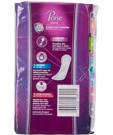 Poise Pantiliners 26 Count (Pack of 3) - Absorbent and Discreet Protection - Buy Online on GoSupps.com