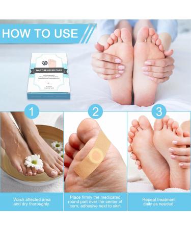 Wart Remover Plasters for Hands & Feet - Corn & Verruca Removal - Plantar Warts & Callus Treatment - 24pcs - Buy Online on GoSupps.com
