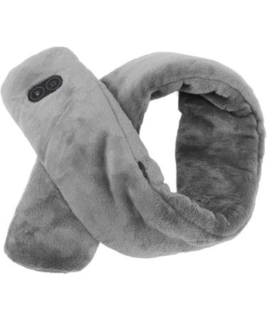 Shop Heated Neck Wrap | Soft & Breathable Vibration Massage Scarf - USB-Powered Outdoor Warmth (Dark Gray) - Buy Online on GoSupps.com
