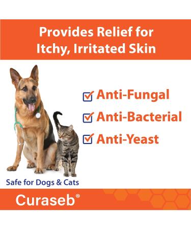 Curaseb Chlorhexidine XL Wipes for Dogs & Cats | Veterinary Strength | Relieves Skin Infections, Hot Spots & Allergies | 60 XL Wipes - Buy Online on GoSupps.com