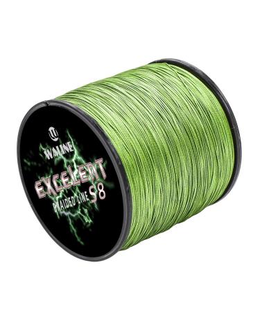 Waline 8 strands Super Strong PE braided fishing cord 8-way green multi-colored 300m fishing line 20LB 40LB 60LB 80LB 8-way Seefish leash army-green 80lb/ 0.50mm/ 500m (547yds))