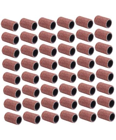 FOMIYES 100pcs Medium Sanding Manicure Sanding Bands Nail Bit Ceramic Drill Bit Nail Drill Sanding Bits Sanding Bands for Nail Drill Bits Grinding Head Sander Nail Tools File Head Cylinder medium As Shown