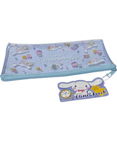 FRIEND Sanrio Cinnamoroll Flat Vinyl Glitter Pouch 2010 cm Zipper Pen Accessories Case Bag (Happy) - Buy Online on GoSupps.com