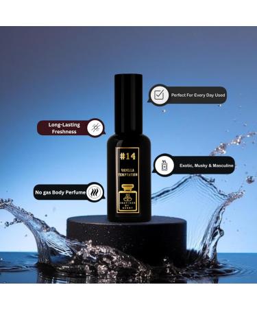 #14 Vanilla Temptation - 50ml. Long Lasting Fragrance Inspired by Vanilla Sax Perfume #14 Vanilla Temptation 1.7 Fl Oz (Pack of 1) - Buy Online on GoSupps.com