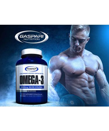 Gaspari Nutrition Omega-3 2400 mg | 60 Softgels for Heart Health & Joint Support - Buy Online on GoSupps.com